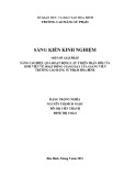 Sáng kiến kinh nghiệm: Một số giải pháp nâng cao hiệu quả hoạt động lấy ý kiến phản hồi của sinh viên về hoạt động giảng dạy của giảng viên trường Cao đẳng Sư Phạm Hòa Bình