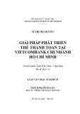 Luận văn Thạc sĩ Kinh tế: Giải pháp phát triển thẻ thanh toán tại Vietcombank chi nhánh Hồ Chí Minh