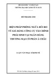 Luận văn Thạc sĩ Kinh tế: Biện pháp phòng ngừa rủi ro tỷ giá bằng công cụ tài chính phái sinh tại Ngân hàng thương mại cổ phần Á Châu