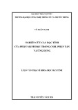 Luận văn Thạc sĩ Khoa học máy tính: Nghiên cứu các đặc tính của phân mảnh dọc trong CSDL phân tán và ứng dụng