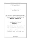 Luân văn Thạc sĩ Quản lý giáo dục: Quản lý hoạt động dạy học ở trung tâm giáo dục thường xuyên Ba Vì, Hà Nội trong bối cảnh hiện nay