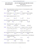 Đề thi thử tốt nghiệp THPT năm 2021 môn Toán - Trường THPT Hòa Bình (Đề số 5)