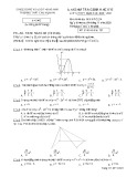 Đề thi giữa học kì 1 môn Toán lớp 12 năm 2020-2021 có đáp án - Trường THPT Chu Văn An