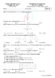 Đề thi giữa học kì 1 môn Toán lớp 12 năm 2020-2021 có đáp án - Trường THPT Hồng Quang