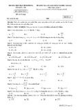 Đề thi giữa học kì 2 môn Toán lớp 11 năm 2020-2021 có đáp án - Trường THPT Phan Đình Phùng