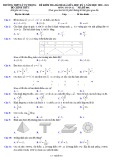 Đề thi giữa học kì 1 môn Toán lớp 12 năm 2020-2021 có đáp án - Trường THPT Lý Tự Trọng