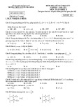 Đề thi giữa học kì 1 môn Toán lớp 11 năm 2020-2021 có đáp án - Trường THPT Nguyễn Thái Bình