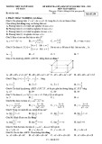 Đề thi giữa học kì 2 môn Toán lớp 11 năm 2020-2021 có đáp án - Trường THPT Nguyễn Huệ