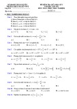 Đề thi giữa học kì 1 môn Toán lớp 11 năm 2020-2021 - Trường THPT Nguyễn Huệ
