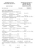 Đề thi giữa học kì 1 môn Toán lớp 10 năm 2020-2021 có đáp án - Trường THPT Việt Yên 1