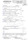 Đề thi giữa học kì 1 môn Toán lớp 12 năm 2020-2021 có đáp án - Trường THPT Hùng Vương
