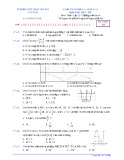 Đề thi giữa học kì 1 môn Toán lớp 12 năm 2020-2021 - Trường THPT Nguyễn Trãi