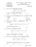 Đề thi giữa học kì 1 môn Toán lớp 12 năm 2020-2021 có đáp án - Trường THPT Huỳnh Ngọc Huệ