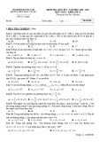 Đề thi giữa học kì 1 môn Toán lớp 11 năm 2020-2021 có đáp án - Trường THPT Trần Văn Dư