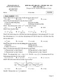Đề thi giữa học kì 1 môn Toán lớp 11 năm 2020-2021 có đáp án - Trường THPT Thạnh Hóa