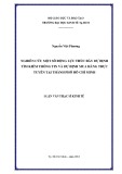 Luận văn Thạc sĩ Kinh tế: Nghiên cứu một số động lực thúc đẩy dự định tìm kiếm thông tin và dự định mua hàng trực tuyến tại Tp. Hồ Chí Minh