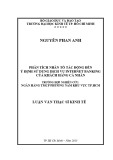 Luận văn Thạc sĩ Kinh tế: Phân tích các nhân tố tác động đến ý định sử dụng IB của khách hàng cá nhân – trường hợp nghiên cứu: Ngân hàng TMCP PN khu vực TP.HCM