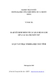 Luận văn Thạc sĩ Khoa học máy tính: Ra quyết định nhóm với các quan hệ so sánh giữa các giá trị ngôn ngữ