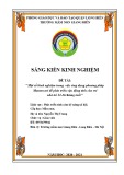 Sáng kiến kinh nghiệm Mầm non: Một số kinh nghiệm trong việc ứng dụng phương pháp Montessori để phát triển vận động tinh cho trẻ nhà trẻ 24-36 tháng tuổi