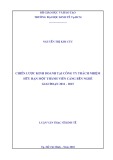 Luận văn Thạc sĩ Kinh tế: Chiến lược kinh doanh tại Công ty trách nhiệm hữu hạn một thành viên Cảng Bến Nghé giai đoạn 2011 - 2015