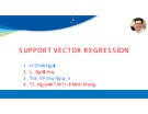 Bài giảng Vector hỗ trợ trong máy học (SVM)