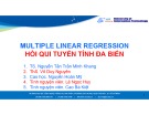 Bài giảng Hồi quy tuyến tính đa biến