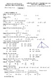 Đề thi giữa học kì 1 môn Toán lớp 9 năm 2020-2021 có đáp án - Trường THCS Nguyễn Huệ