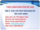 Bài giảng Khai phá dữ liệu: Bài 2 - TS. Trần Mạnh Tuấn