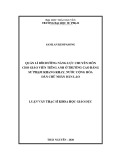 Luận văn Thạc sĩ Khoa học giáo dục: Quản lý bồi dưỡng năng lực chuyên môn cho giáo viên Tiếng Anh ở trường Cao đẳng Sư phạm Khang Khay, nước Cộng hòa Dân chủ Nhân dân Lào