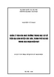 Luận văn Thạc sĩ Quản lý giáo dục: Quản lý văn hóa Nhà trường Trung học cơ sở trên địa bàn huyện Sóc Sơn, thành phố Hà Nội trong giai đoạn hiện nay