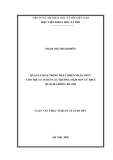 Luận văn Thạc sĩ Quản lý giáo dục: Quản lý hoạt động phát triển nhận thức cho trẻ 5 - 6 tuổi ở các trường mầm non tư thục quận Hà Đông, Hà Nội