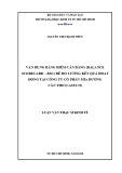 Luận văn Thạc sĩ Kinh tế: Vận dụng bảng điểm cân bằng (Balance Scorecard - BSC) để đo lường kết quả hoạt động tại Công ty cổ phần Mía đường Cần Thơ (CASUCO)