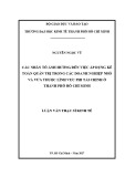 Luận văn Thạc sĩ Kinh tế: Các nhân tố ảnh hưởng đến việc áp dụng kế toán quản trị trong các doanh nghiệp nhỏ và vừa thuộc lĩnh vực phi tài chính ở thành phố Hồ Chí Minh