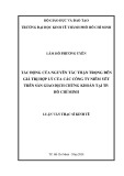 Luận văn Thạc sĩ Kinh tế: Tác động của nguyên tắc thận trọng đến giá trị hợp lý của các công ty niêm yết trên Sàn giao dịch chứng khoán tại Tp. Hồ Chí Minh