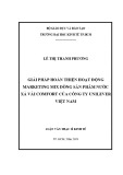 Luận văn Thạc sĩ Kinh tế: Giải pháp hoàn thiện hoạt động marketing mix dòng sản phẩm nước xả vải Comfort của Công ty Unilever Việt Nam