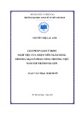 Luận văn Thạc sĩ Kinh tế: Giải pháp giảm ý định nghỉ việc của nhân viên Ngân hàng thương mại cổ phần Công thương Việt Nam chi nhánh Sài Gòn