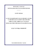 Luận văn Thạc sĩ Kinh tế: Các yếu tố ảnh hưởng đến năng lực đổi mới của tổ chức – Vai trò trung gian của hành vi chia sẻ tri thức - Nghiên cứu thực nghiệm tại các ngân hàng thương mại cổ phần trên địa bàn thành phố Hồ Chí Minh