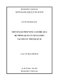 Luận văn Thạc sĩ Kinh tế: Một số giải pháp nâng cao hiệu quả hệ thống quản lý chất lượng tại Chi cục Thuế Quận 10