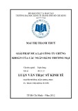 Luận văn Thạc sĩ Kinh tế: Giải pháp mua lại công ty chứng khoán của các ngân hàng thương mại