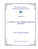 Luận văn Thạc sĩ Kinh tế: Lạm phát và tăng trưởng kinh tế ở Việt Nam