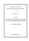 Luận văn Thạc sĩ Kinh tế: Phân tích tình trạng thiếu hụt lao động ngành Da giày Thành phố Hồ Chí Minh