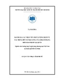 Luận văn Thạc sĩ Kinh tế: Đánh giá các nhân tố chất lượng dịch vụ tác động đến sự hài lòng của khách hàng khi giao dịch tại quầy