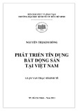 Luận văn Thạc sĩ Kinh tế: Phát triển tín dụng bất động sản tại Việt Nam