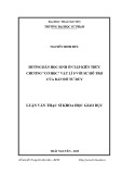 Luận văn Thạc sĩ Khoa học giáo dục: Hướng dẫn học sinh ôn tập kiến thức chương