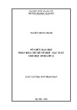 Luận văn Thạc sĩ Sư phạm Toán: Tổ chức dạy học phân hóa chủ đề Tổ hợp - Xác suất cho học sinh lớp 11