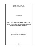 Luận văn Thạc sĩ Sư phạm Toán: Phát triển tư duy phản biện cho học sinh thông qua dạy học chủ đề tổ hợp – xác suất ở trường trung học phổ thôn