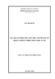 Luận văn Thạc sĩ Sư phạm Toán: Dạy học mô hình hóa toán học chủ đề Hàm số trong chương trình trung học cơ sở