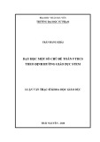 Luận văn Thạc sĩ Khoa học giáo dục: Dạy học một số chủ đề toán 9 THCS theo định hướng giáo dục STEM