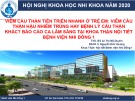 Viêm cầu thận tiến triển nhanh ở trẻ em: Viêm cầu thận hậu nhiễm trùng hay bệnh lý cầu thận khác? Báo cáo ca lâm sàng tại khoa Thận nội tiết Bệnh viện Nhi đồng 1