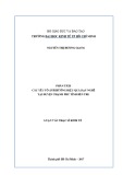 Luận văn Thạc sĩ Kinh tế: Phân tích các yếu tố ảnh hưởng hiệu quả dạy nghề tại huyện Thạnh Phú tỉnh Bến Tre